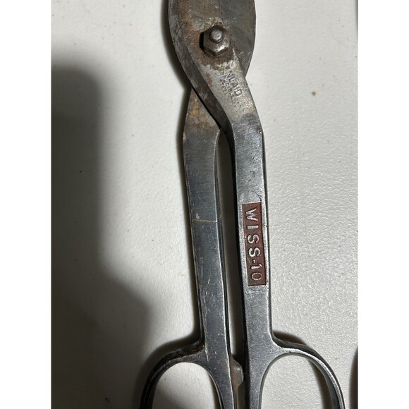 Vintage WISS A-12 Sheers  12” Inch Forged Shears & Lakeside Tin Snips Tools - Picture 4 of 8